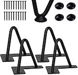 4er Set Tischbeine in 10cm Catalpa Blume Hairpin Tischbeine 2 Stangen Möbelbein Haarnadelbeine Möbelfüße Tischkufen Haarnadelbeine für Schreibtisch,E