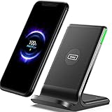 INIU Wireless Charger, 15W Induktive Ladestation Qi-Zertifiziert Schnelles Kabelloses Ladegerät Kompatibel mit iPhone 13 12 Pro Max Xr Xs X 8 Samsung Galaxy S21 S20 S10 S9 S8 Note10 9 AirPods usw