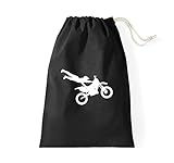 Turnbeutel Motocross Enduro Motorradsport Jumper Gymsack Kultsack schw