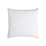 TherapieWelt Zirbenkissen Therapiekissen Kopfkissen Zirbenholzkissen Baumwolle Bezug mit Reißverschluss für Erwachsene gegen Schlafprobleme 80x80cm Polygon geometrisch weiß schw