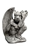 gartendekoparadies.de Große Massive Steinfigur Gargoyle - Der Nachdenkliche aus Steing