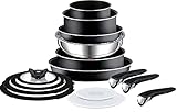 Tefal Ingenio Essential Pfannen-Set, 15-teilig, nicht induktionsgeeig