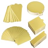 Counius 150 Stück Mousse Kuchen Bretter Kuchenunterlagen Mini Tortenplatten Karton Set Dessert Zeigt Tray Verdicken Kuchen Board zum Dekorieren und Servieren,G
