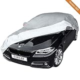 FORCAR® Premium Autoplane aus hochwertigem und wasserdichtem Material - Vollgarage mit Innenfutter aus Baumwolle - Atmungsaktiv - Autoabdeckung Auto-Abdeckplane - Version 2021