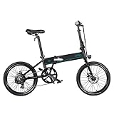 FIIDO D4S Elektrofahrrad Faltbares, Aluminiumlegierung Fahrrad 20' 18,8Kg Leichtes Nicht Rostiges Klapprad Outdoor E-Bike Fahrzeug, 25km/h 250W 36V 10,4Ah Schw