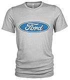 Original Ford Oval Logo T-Shirt (XL, Grau Meliert)