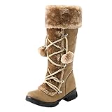 RTPR Schneestiefel Winterstiefel Damen Warm Gefüttert Winterschuhe, Damen Schneestiefel Winterstiefel Warme Gefüttert Hoch Winterschuhe rutschfest Wasserdicht G