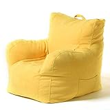 MOSHUO Large Bean Bag Gamer Recliner, Lazy Lounger Highseat Chair Washable with EPP Filler Bean Bag Sofa Chair Cover for Outdoor and Indoor 80 * 78 * 63CM,Yellow,E