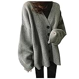 XUNN Damen Strickjacke Grobstrick Strick Cardigan Strickmantel Winter Outwear Cardigan Pullover Strickpullover Strickjacke Oberteil C