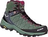 Salewa W Alp Trainer 2 Mid GTX Grün, Damen Gore-Tex Wanderschuh, Größe EU 41 - Farbe Duck Green - R