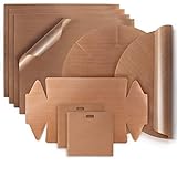 Amazy Dauerbackfolie (9er Set) – Das Premium Backpapier – Wiederverwendbar, hitzebeständig, antihaftbeschichtet und spülmaschinenfest (9er Pack – 4x eckig, 2x Springform rund, 1x Kastenform, 2x Toasttasche)