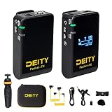 Deity Pocket Wireless, 2,4-GHz-Funkmikrofonsystem mit gedrehtem OLED-Display, 1 Sender und 1 Empfänger für DSLR, Videokamera, Laptop, PC, Smartphone mit Telefonclip und Stativ (Mobile Kit)