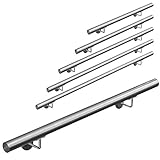 Edelstahl Handlauf Treppengeländer Geländer Wandhandlauf Wand Treppe 40-1000 cm V2Aox, Länge:70