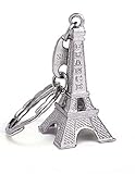 Eifelturm aus Paris Schlüsselanhänger Stadt der Liebe silberfarben 5cm Frankreich, Tower, Love, Geschenk