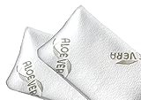 MaxxGoods Aloe Vera Doppelpack Kissenbezug für Reisekissen - Hautfreundlich und antiallergisch - 24 x 40