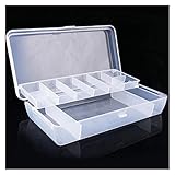 SOLOAD-HOO Portable Tray Toolbox Handwerkzeug Aufbewahrungsbox Organizer Hülle Kunststoff Tray Fächer Fischköder Hardware Zweiseitige Fälle Für das Setzen Haken Kleine Teile Werkzeugbox & Org
