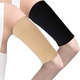 4 Paare Abnehmen Arm Ärmel Arm Elastische Kompression Arm Shaper Sport Fitness Arm Shaper für Damen Mädchen Gewichtsverlust (Mangel und Nackte Farbe)