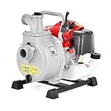Hecht Benzin-Schmutzwasser-Pumpe 343 Motorpumpe für Teich Garten oder Haus (2 PS, 15.000 l/h, 1,5 Zoll Anschluss, Förderhöhe 35 m)