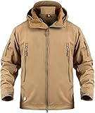 Veronca Men's Army Special Ops Military Tactical Jacket Softshell Fleece Hooded Outdoor C