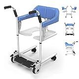 MaSYZBF Badezimmer-Rollstühle, Patientenlifter mit Sitz, Patiententransferstuhl, Multifunktions-Patientenlifter Einfacher Transfer zu Toilette und B