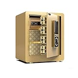 oytfs GYDSSH Safes Fingerabdruck Passwort Schrank versteckte Anti-Diebstahl-Schließfach All Steel Haushalts Mini Cash Box W