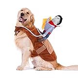 Nobleza Weihnachten Hundekostüm,Pet Kostüm für Weihnachten Cosplay Party Geburtstag, Cowboy Rider Style Lustiges Haustier Kleidung Hundetragekostüm(XL)