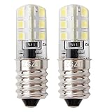 Glühbirne für kühlschrank, E14 LED 2W (25W Halogen Birne gleichwertig) 220V 6000K Weiß, Gerätelampe, Schraubbirne, 2 Stück