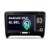 XTRONS 7 Zoll Android 10 Autoradio 8 Core 4G+64G Qualcomm Bluetooth GPS Doppel Din Navigations Radio DVD Player Unterstützung WiFi MirrorLink TPMS CarAutoPlay für Audi TT MK2 8J
