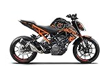 ARider Dekor für KTM Duke 125/390 2017-2020 Aufkleber und Sticker Kit (Orange)