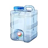 fikujap Tragbare Picknick Wassertank Container, unitär Wasser Kanister mit Hahn Ablasshahn und Schraubdeckel, für Camping Trinkwasser Zubehör,20L