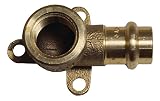Cornat Press-Wandscheibe mit 1 Innengewinde und 1 Muffe, A 15 mm, B 1/2Zoll IG, 1 Stück, rotguss, T65721512B