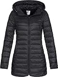 ONLY Damen Jacke Steppmantel Tahoe Coat (18) Kapuze 15156570 Black S