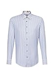Jacques Britt Herren Business Hemd Custom Fit Langarm Under-Button-Down-Kragen Büg