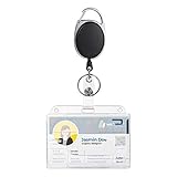 Schlüsselanhänger Set, Vicloon Schlüsselring Retractable Badge Reel mit Belt Clip mit ID Card Holder Abzeichen Buddy Kit für Schlüsselanhänger und ID Card (1 PCS)…