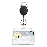 Schlüsselanhänger Set, Vicloon Schlüsselring Retractable Badge Reel mit Belt Clip mit ID Card Holder Abzeichen Buddy Kit für Schlüsselanhänger und ID Card (1 PCS)…