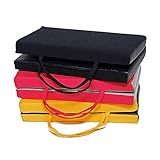 Klappkissen mit Kunststoffboden im 3er Set, 33x31x3