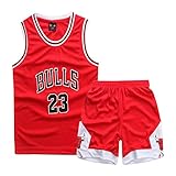 ZETIY Kleine Jungen 2er-Set Basketball Trainings Ärmellos Trikot und Hose. 4-5 Jahre (Tag M), R