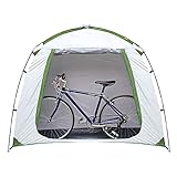 Lohca Fahrradzelt Wasserdicht 190T UV-Schutz-Polyester Fahrradgarage Lagerzelt Mehrzweck Garten Outdoor Camping Easy Install, Silb