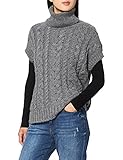 Herrlicher Damen Nikita Vest Structured Wool Pullunder, Grey Melange 365, M