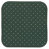 MSV Premium Duschmatte Badematte Badewannenmatte Badewanneneinlage antibakteriell rutschfest mit Saugnäpfen - Dunkelgrün - duftet nach Rosen - ca. 54 x 54 cm - waschbar bei 60° G