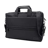 DONKEY PC - Laptop Aktentasche 15,6 Zoll. wasserdichte Laptop-Umhängetasche. 15,6-Zoll-Laptop-Hülle für Männer und Frauen. Tragbare Reise-, Arbeits- und Tagestasche für Herren. (Schwarz)