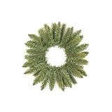 decorwelt Künstlicher Weihnachtskranz Tannekranz Türkranz für Tür Tischdeko für Weihnachten & als Adventskranz Outdoor Dekokranz Grün 37