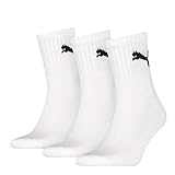 Puma Basic Short Crew Unisex Sporsocken im Farbmix. 9 Paar (39/42 - 9 Paar, weiß)