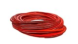 RS 6-8 PVC Kantenschutz Stahleinlage Kantenschutzprofil Schoner Klemm Keder Gummi, Klemmbereich 6-8mm, 7 Farben (1m, Feuerrot (ähnlich RAL 3020))