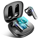 Bluetooth Kopfhörer 5.1 Kopfhörer Kabellos Mini Sport In Ear Deep Bass CVC8.0 Noise Cancelling Bluetooth Ohrhörer mit Mikrofon, IP7 Wasserdicht Wireless Earbuds 35H Spielzeit und LED Digitalanzeig