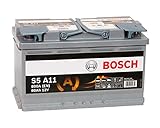 Bosch Automotive 0092S5A110 Batterie AGM 12 V 80Ah 800 A B13