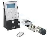 Burg-Wächter Elektronisches Türschloss ENTRYeasy 5651 PIN Set, mit Zahlencode und Passivtransponder, Bedienung per App, Inkl. Zylinder, Bis 120 mm Türstärk