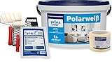 prinzcolor Premium Polarweiss Innenfarbe Wandfarbe Deckenfarbe Profi Farbe Set Weiß 5l - S