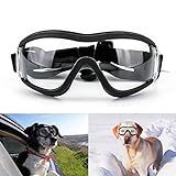 PETLESO Hundebrille Sonnenbrille für Große Hunde Super Cooler Hundeschutzbrille Leicht zu Tragen Anti-UV Schutzbrille Motorrad Hunde Brille für Gross/ Mittel H