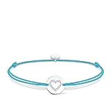 Thomas Sabo Damen-Armband Little Secrets Herz 925 Sterling Silber Türkis LS069-401-31-L20